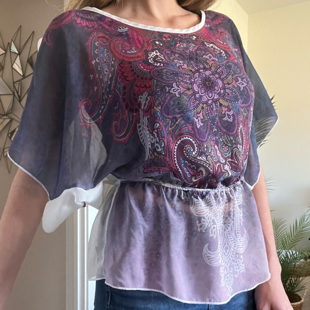 A’GACI Sheer Blouse